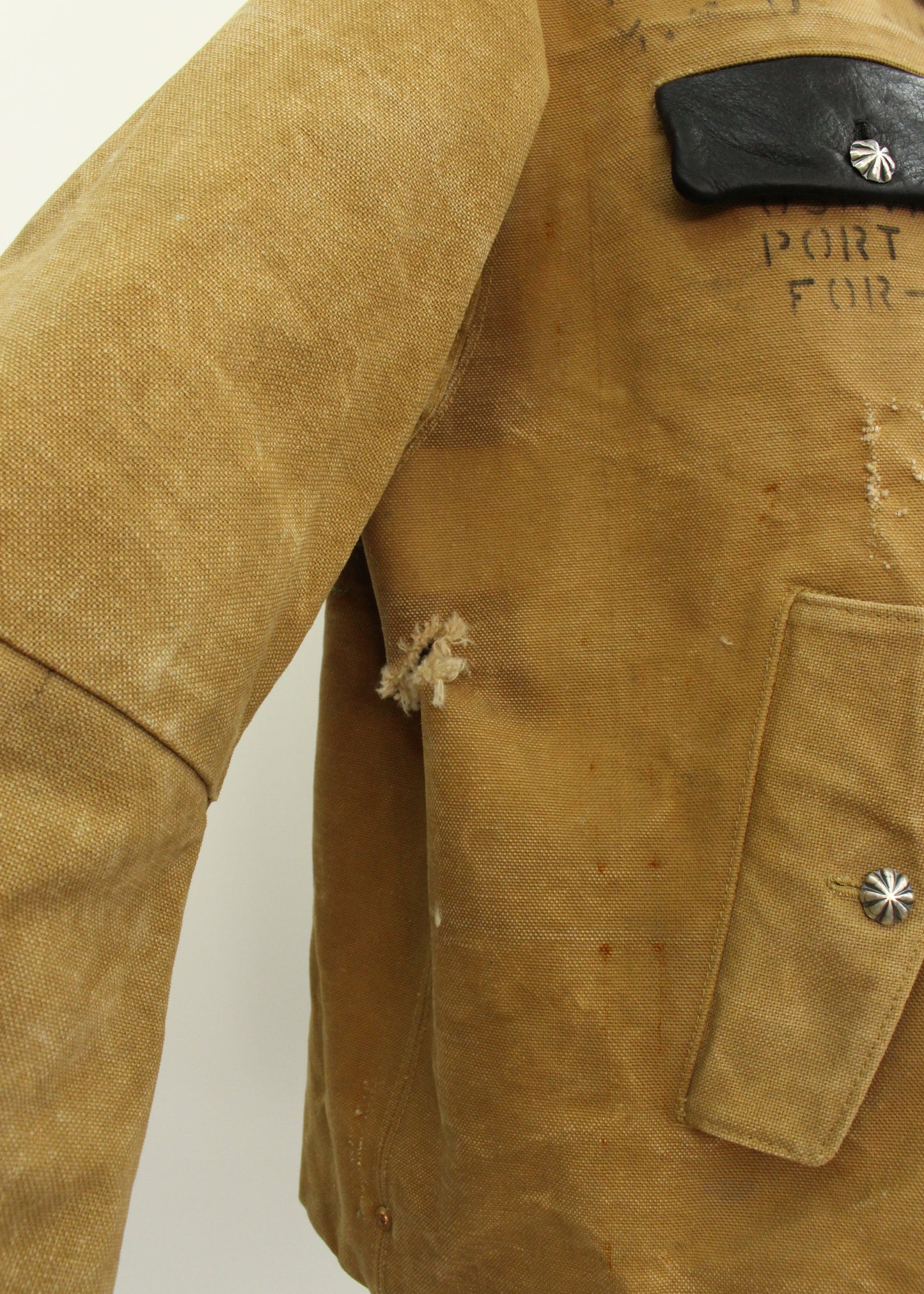 Stencil Canvas Work Jacket