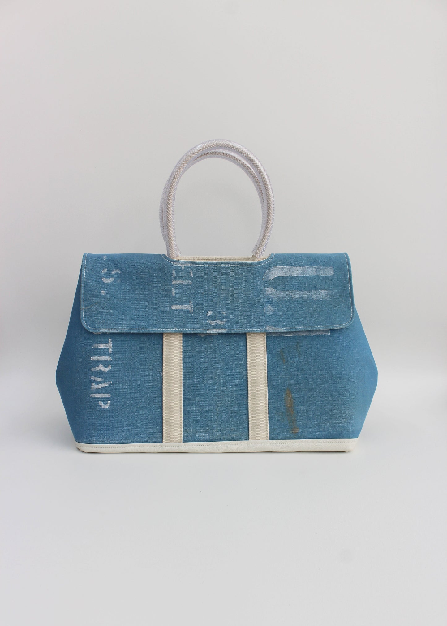Weekend Bag L Blue canvas