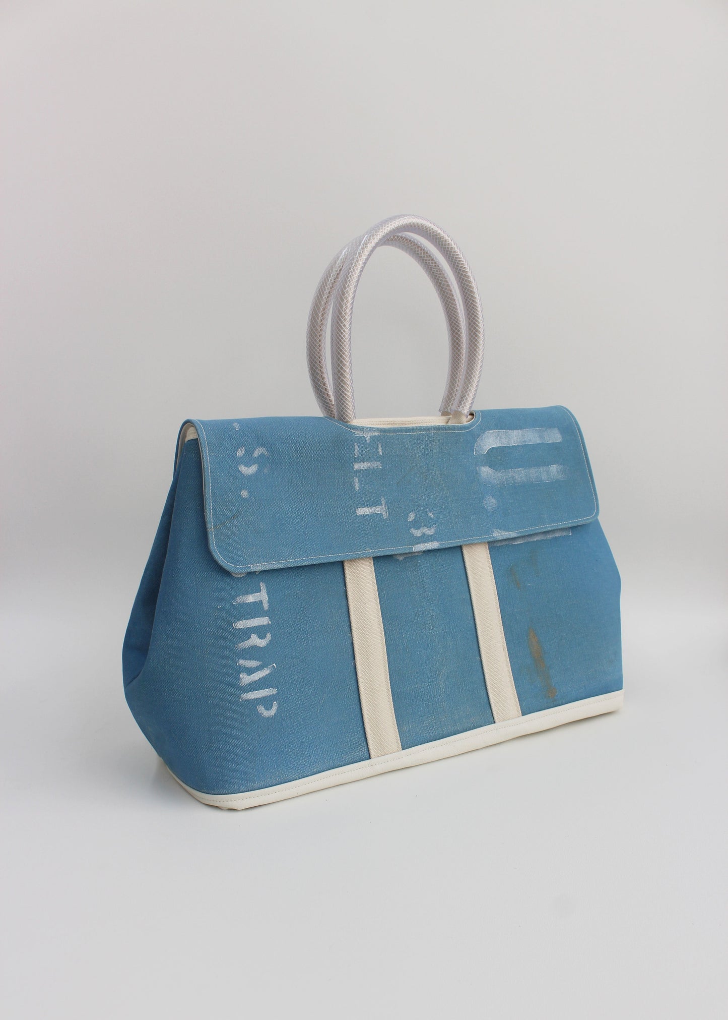 Weekend Bag L Blue canvas