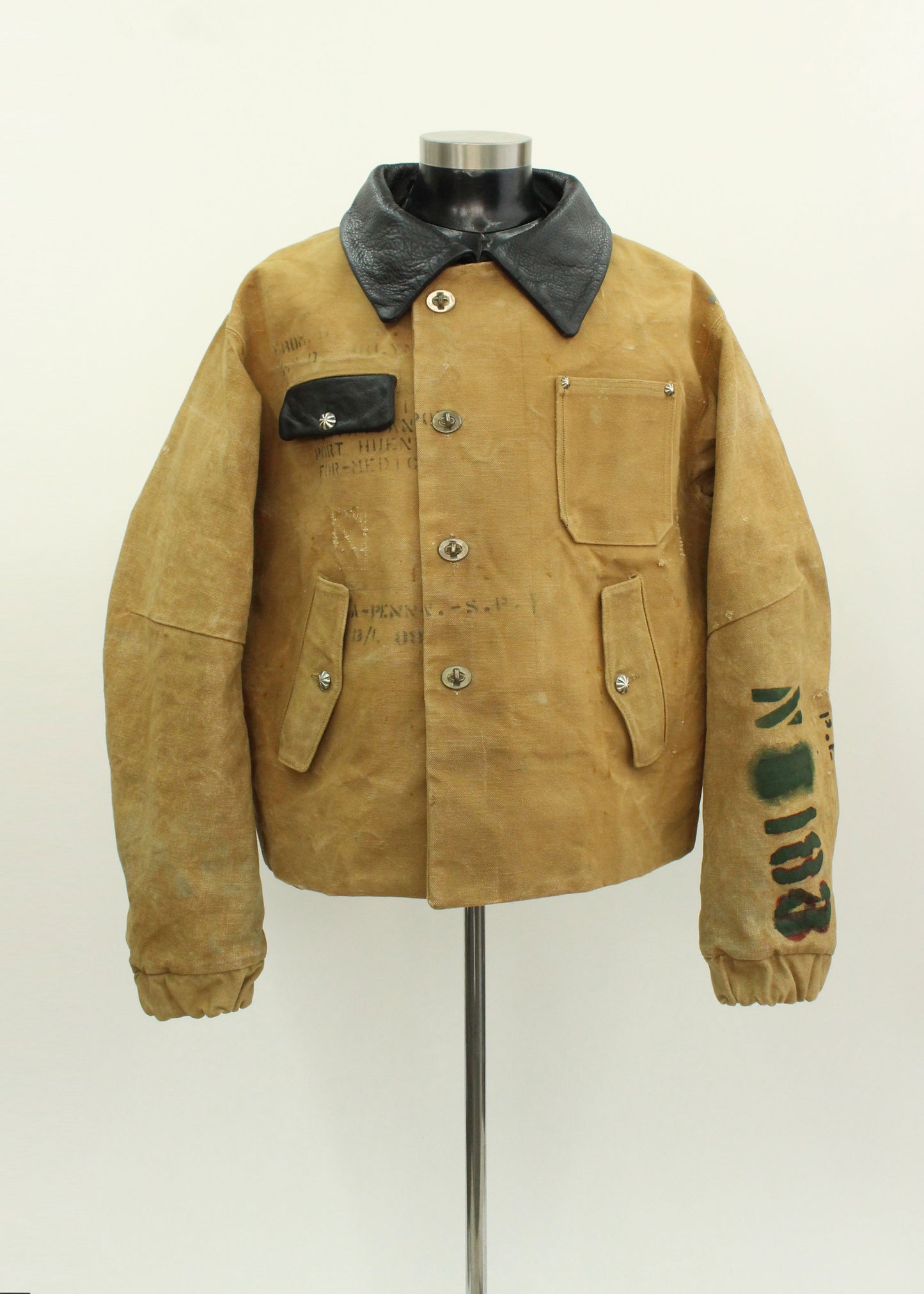 Stencil Canvas Work Jacket